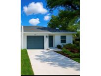 Charming single-story home with a well-manicured lawn and a driveway leading to an attached garage at 1251 Dosseywood Ln, Lakeland, FL 33811