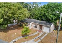 A charming single-story home boasts a well-manicured lawn and a welcoming entrance at 236 Hillside Dr, Lakeland, FL 33803