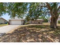 Charming single-story brick home featuring a two-car garage and well-maintained lawn at 790 Chelsea Way, Lake Wales, FL 33853