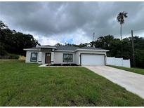Charming single-story home with a well-manicured lawn and two-car garage at 801 Robson W St, Lakeland, FL 33805