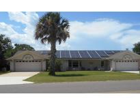Inviting single story home with solar panels and two-car garage at 806 South St, New Smyrna Beach, Fl 32168, FL 32168