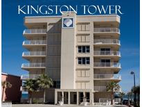 Kingston Tower building exterior, featuring multiple stories and ocean views at 3851 S Atlantic Ave # 701, Daytona Beach Shores, FL 32118