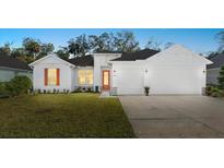 Charming home featuring a well-manicured lawn, neutral palette, and a two-car garage at 3029 Adrian Dr, Ormond Beach, FL 32174