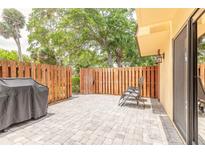 Inviting patio with outdoor seating, ideal for relaxing and entertaining at 3808 Saxon Dr, New Smyrna Beach, FL 32169