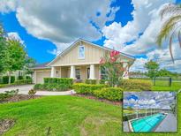Inviting single-Gathering home with lush landscaping and a screened-in pool for outdoor enjoyment at 6804 Forkmead Ln, Port Orange, FL 32128