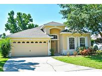 Charming single-Gathering home featuring a spacious two-car garage and a well-maintained lawn at 77 Spring Glen Dr, Debary, FL 32713