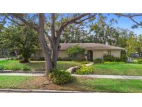 Single-story house with landscaped yard and walkway at 2054 Foxboro Dr, Orlando, FL 32812