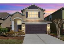 Charming two-story home featuring a two-car garage, well-maintained landscaping, and classic architectural details at 2874 Pewter Mist Ct, Oviedo, FL 32765