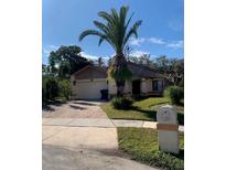 Single-story house with a palm tree and driveway at 310 Blue Jacket Ln, Orlando, FL 32825