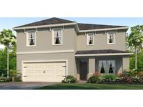 Two-story house featuring a neutral color palette and a two-car garage at 3834 Royal Azalea Way, Sanford, FL 32773