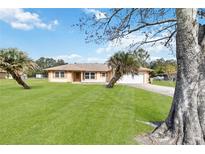 Ranch style home with spacious lawn and mature trees at 2643 Borinquen Dr, Kissimmee, FL 34744