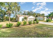 Charming single-story house with a spacious front yard and mature trees at 701 Grant Ave, Mount Dora, FL 32757