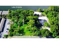 Aerial view of property showing lot size and lakefront location at 646 Jasmine Rd, Altamonte Springs, FL 32701