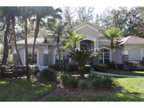 Two-story home with stone accents and lush landscaping at 3663 Lomond Ct, Apopka, FL 32712