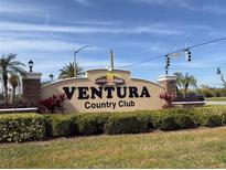 Ventura Country Club entrance sign with landscaping at 3030 Clubview Dr # Ge, Orlando, FL 32822