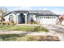 One-story house with a two-car garage and well-maintained lawn at 16143 Palmetto Hill St, Clermont, FL 34714