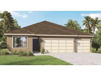 Attractive one-story home with three-car garage and landscaped yard at 2623 Sage Valley Way, Winter Haven, FL 33884
