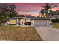 Charming one-story house with a two-car garage and landscaped yard at 10446 Summit Lakes Ln, Clermont, FL 34711