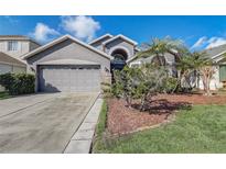 Charming single-Gathering home with a well-maintained front yard and a two-car garage at 9716 Pecky Cypress Way, Orlando, FL 32836