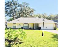 Charming single-story home with well-maintained lawn and a two-car garage at 18148 Villa City Rd, Groveland, FL 34736