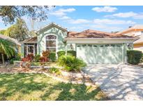 Charming single-story home with well-maintained lawn and two-car garage at 13209 Wild Duck Ct, Orlando, FL 32828