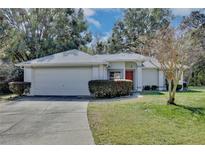 Well-maintained home with a tidy lawn, trimmed hedges, a gray roof and a two car garage at 4702 Kati Lynn Dr, Apopka, FL 32712