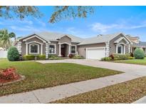 Charming single-story home with manicured lawn, mature landscaping, and inviting curb appeal at 5532 Black Hawk Ln, Lakeland, FL 33810