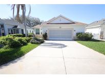 Charming single-story home with a two-car garage and manicured landscaping at 6065 Dory Way, Tavares, FL 32778