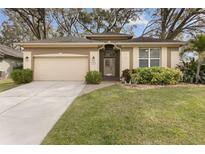 Charming single-story home with a well-manicured lawn, neutral-colored exterior, and attached garage at 892 Cool Springs Cir, Ocoee, FL 34761