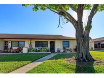 Charming single-story home featuring a well-manicured lawn and inviting front entrance at 30113 Robin Ln, Tavares, FL 32778