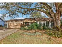 Charming single-story home featuring mature landscaping and a welcoming front entrance at 105 Morning Glory Dr, Lake Mary, FL 32746