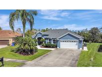 Charming single-story home with lush landscaping, a well-manicured lawn, and a spacious driveway at 3172 Bayview Ln, St Cloud, FL 34772