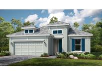 Charming single-Gathering home featuring a two-car garage and a well-manicured lawn at 4192 Barbuda Ln, Kissimmee, FL 34758