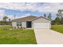 Charming single-story home featuring a well-manicured lawn and a two-car garage, perfect for a Gathering at 2925 Sw 172Nd Lane Rd, Ocala, FL 34473