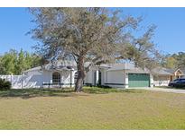 Charming single-story home featuring a lush front lawn and an attached two-car garage at 3275 Deer Lick Ct, Kissimmee, FL 34746