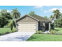 Charming single-Gathering home with a neutral color palette, stone accents, and well-maintained landscaping at 4645 Barberry Ave, Lakeland, FL 33811