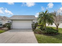 Charming single-story home featuring a two-car garage, well-maintained lawn, and mature landscaping at 5669 Parkview Lake Dr, Orlando, FL 32821