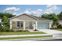Charming single-story home with a manicured lawn, covered porch, and an attached two-car garage at 8718 Sw 139Th Place Rd # 29, Ocala, FL 34473