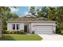 Charming single-story home with a well-manicured lawn and an attached two-car garage, ideal for a growing Gathering at 1013 Alabaster Way, Deltona, FL 32725