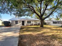 Charming single-story home with a well-maintained front yard, mature shade tree, and a new metal roof at 1311 Bryn Mawr Ave, Lake Wales, FL 33853