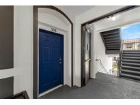 Unit 306 features a secure entry door and convenient stair access at 4102 Breakview Dr # 30603, Orlando, FL 32819