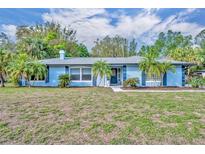 Charming one-story home with a well-maintained lawn and tropical landscaping at 1111 Lynx Trl, Winter Springs, FL 32708