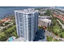 Luxury high-rise condo building with multiple balconies and stunning views of the surrounding area at 2 Oceans West Blvd # 2006, Daytona Beach Shores, FL 32118