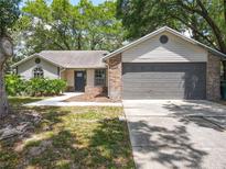 Charming single-story home featuring a two-car garage and well-maintained landscaping at 2647 Lake Landing Blvd, Eustis, FL 32726