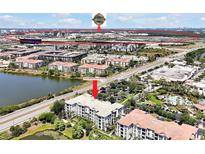 Aerial view showing proximity of condo to the Epic Universe Theme Park at 4126 Breakview Dr # 40901, Orlando, FL 32819