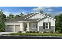 Charming single-story home with a two-car garage, inviting curb appeal, and manicured landscaping at 12863 Harvest Rain Ave, Winter Garden, FL 34787