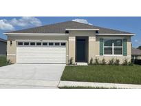 Charming one-story home with a well-manicured lawn, a two-car garage, and a welcoming front entrance at 207 Taylor Groves Dr, Lake Wales, FL 33898