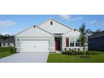 Charming single-story home with a well-manicured lawn and a two-car garage in a suburban neighborhood at 5075 Marshelder, Apopka, FL 32712