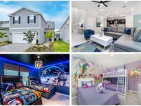 Home showcasing its well-manicured lawn and the charming exterior at 1820 Summer Dr, Davenport, FL 33897