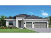 Charming single-story home with a two-car garage, landscaped front yard, and neutral color palette at 1016 Gloryland Ct, Sanford, FL 32771